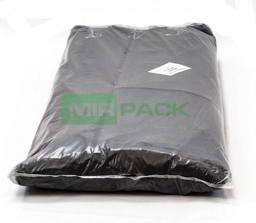 Мешки для мусора 240 литров, 80 мкм, 50 шт, ПВД, черные, в пачках - Вид 2